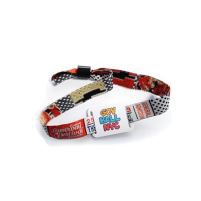 Admission wristband card of concert venue